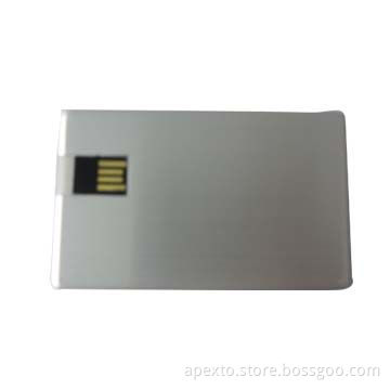 Metal Credit Card-shaped USB Flash Drives, 4gb or 8gb capacity, with Password and Bootable Function